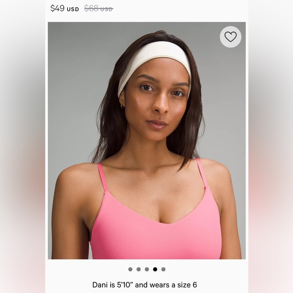 BNWT !! Lululemon Align Cropped Cami Tank Top :: Sakura Pink :: size 6 & 8 - Picture 4 of 8